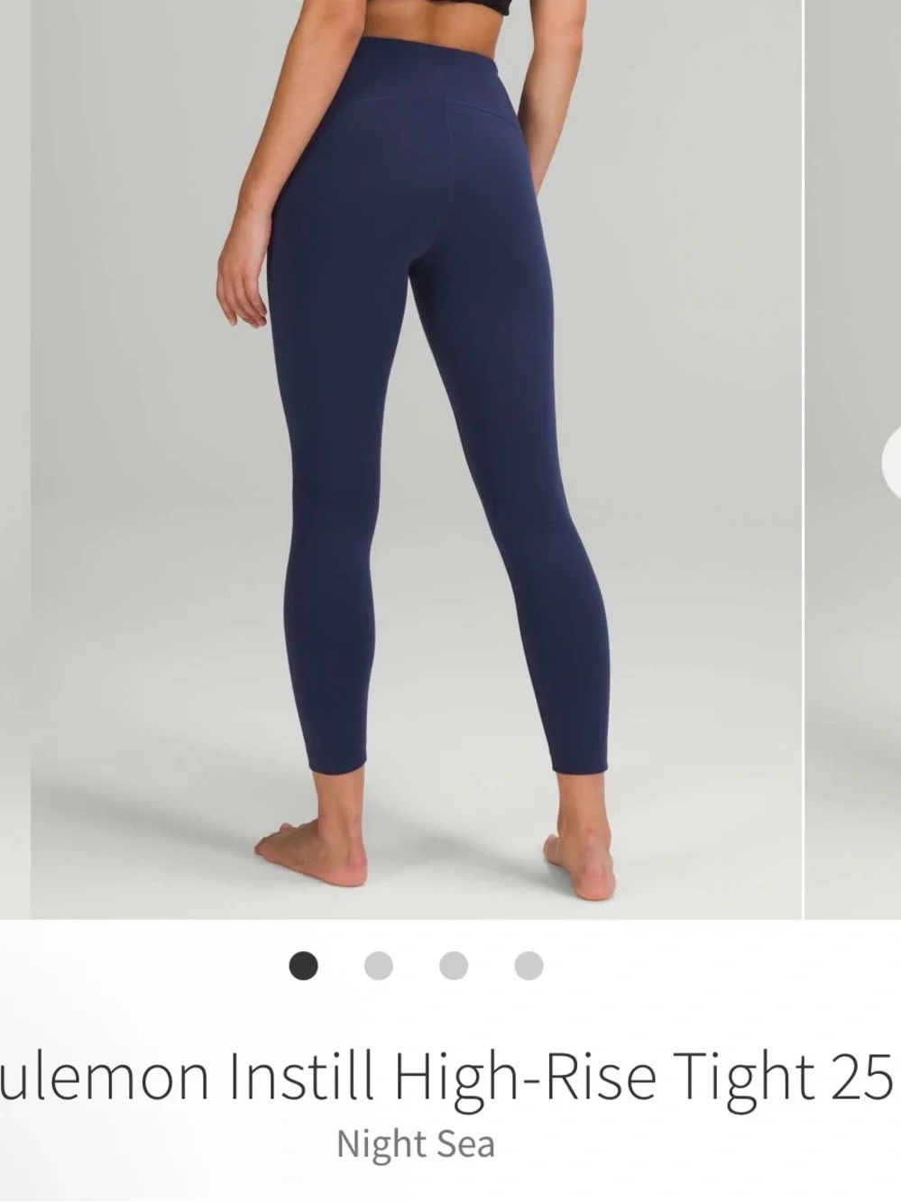 lululemon Instill High-Rise Leggings in Night Sea Blue - Picture 2 of 7